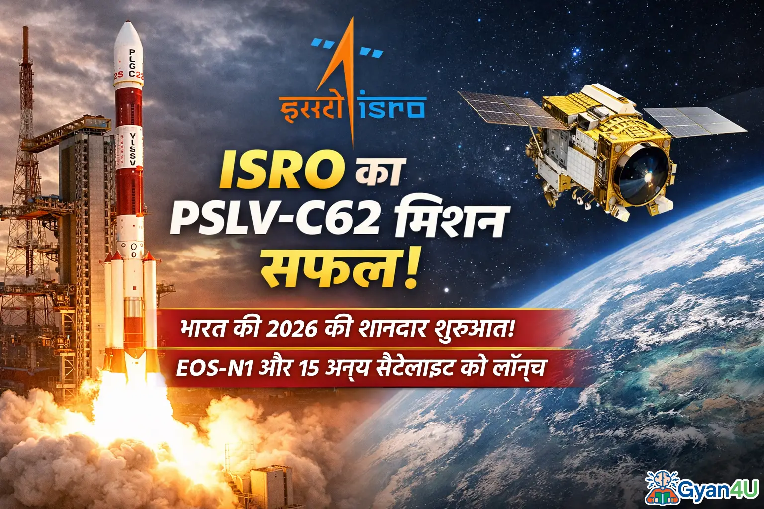 ISRO का PSLV-C62 मिशन पूरी तरह सफल